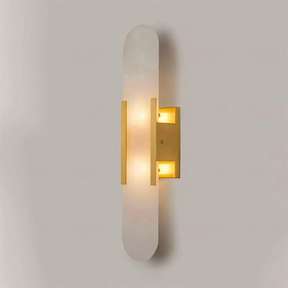 Azelia – Brass Alabaster Stone Wall Light