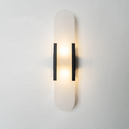 Azelia – Brass Alabaster Stone Wall Light