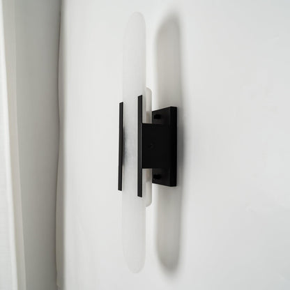 Azelia – Brass Alabaster Stone Wall Light