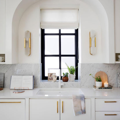 Azelia – Brass Alabaster Stone Wall Light
