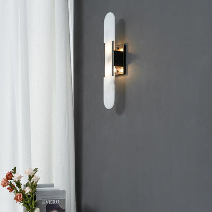 Azelia – Brass Alabaster Stone Wall Light