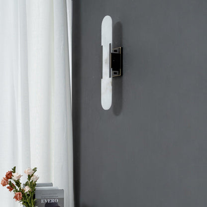 Azelia – Brass Alabaster Stone Wall Light