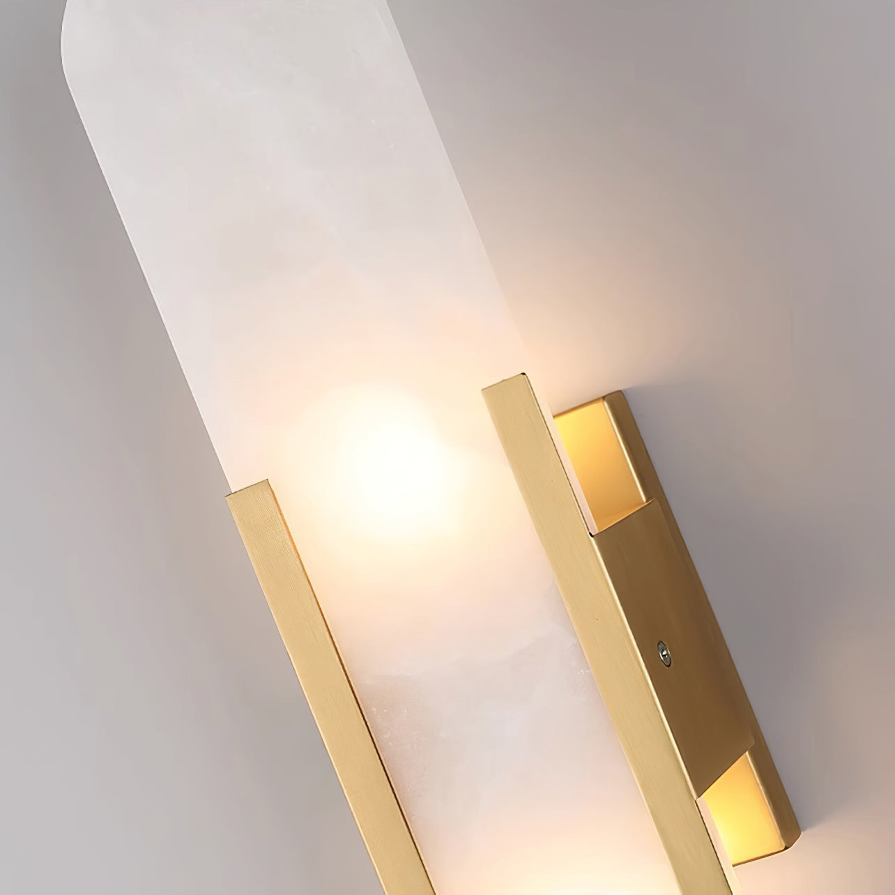 Azelia – Brass Alabaster Stone Wall Light