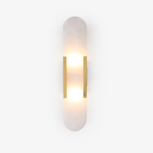 Azelia – Brass Alabaster Stone Wall Light