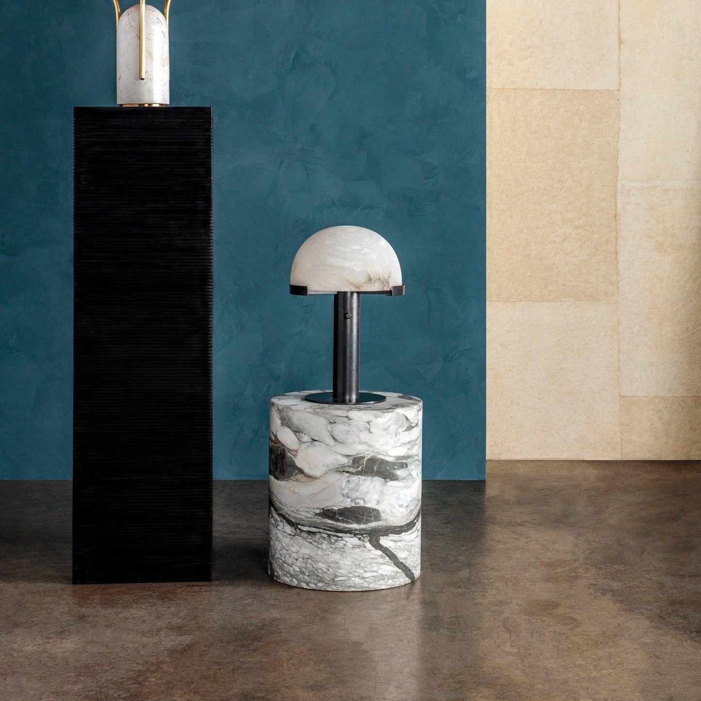 Elowen - Brass Alabaster Table Lamp