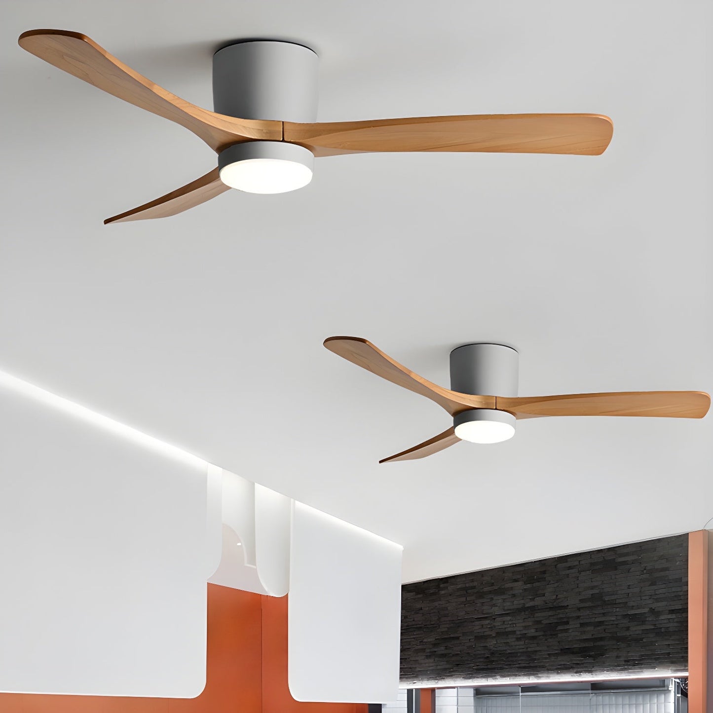Sylvara – Nordic Wooden Ceiling Fan Light