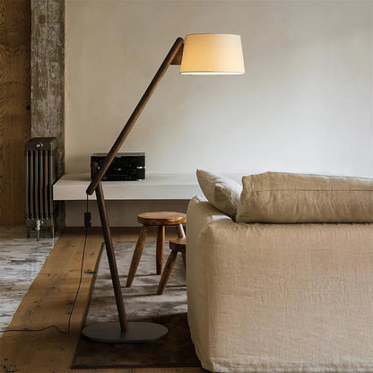 Nuvore – Metal & Wooden Floor Lamp