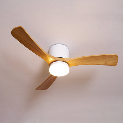 Sylvara – Nordic Wooden Ceiling Fan Light