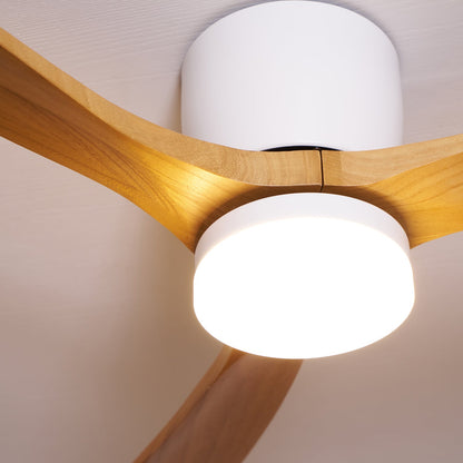 Sylvara – Nordic Wooden Ceiling Fan Light