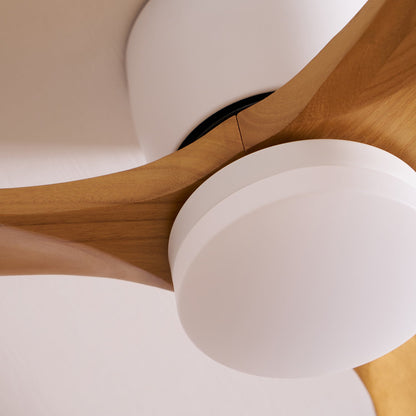 Sylvara – Nordic Wooden Ceiling Fan Light