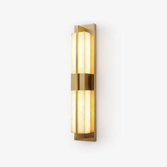 Evora - Brass Alabaster Wall Light