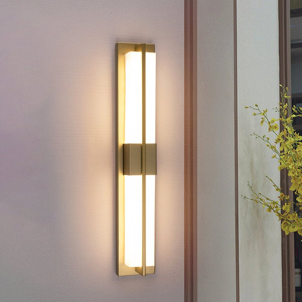 Evora - Brass Alabaster Wall Light