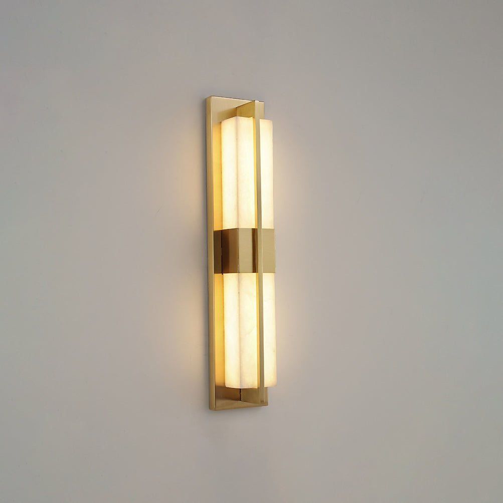 Evora - Brass Alabaster Wall Light