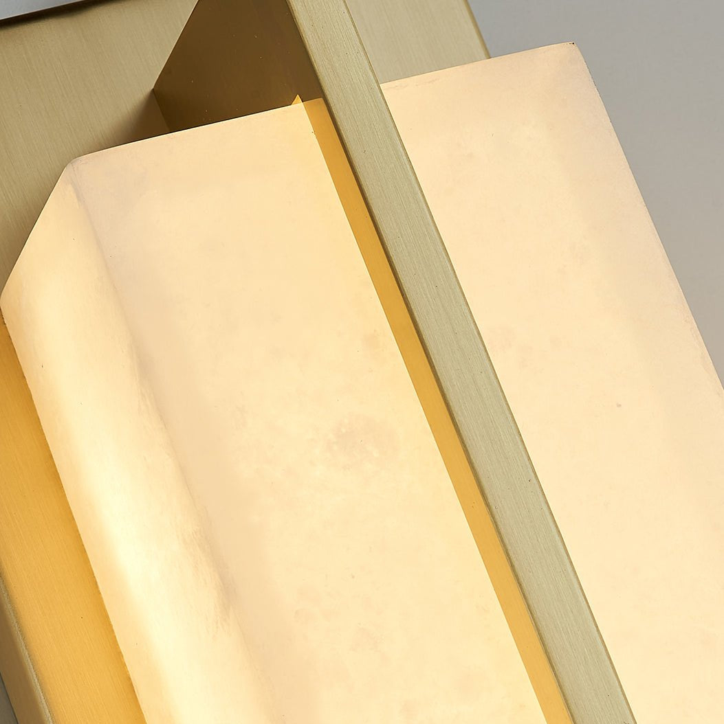 Evora - Brass Alabaster Wall Light