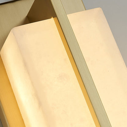 Evora - Brass Alabaster Wall Light