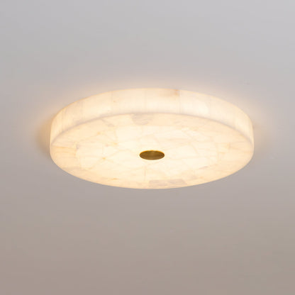 Vellora - Alabaster Flush Ceiling Light