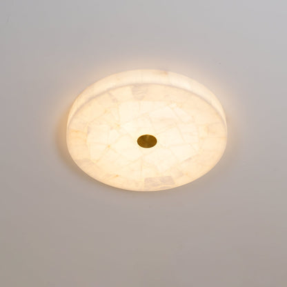 Vellora - Alabaster Flush Ceiling Light