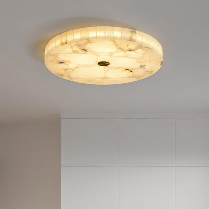 Vellora - Alabaster Flush Ceiling Light