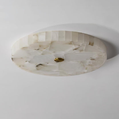Vellora - Alabaster Flush Ceiling Light