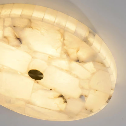 Vellora - Alabaster Flush Ceiling Light