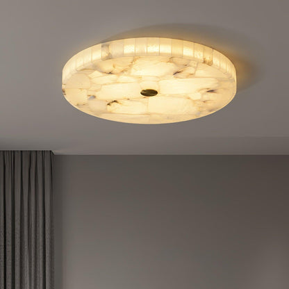 Vellora - Alabaster Flush Ceiling Light