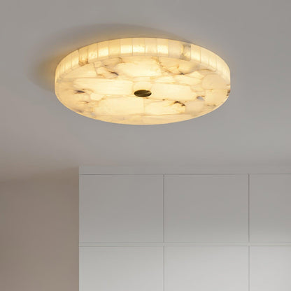 Vellora - Alabaster Flush Ceiling Light