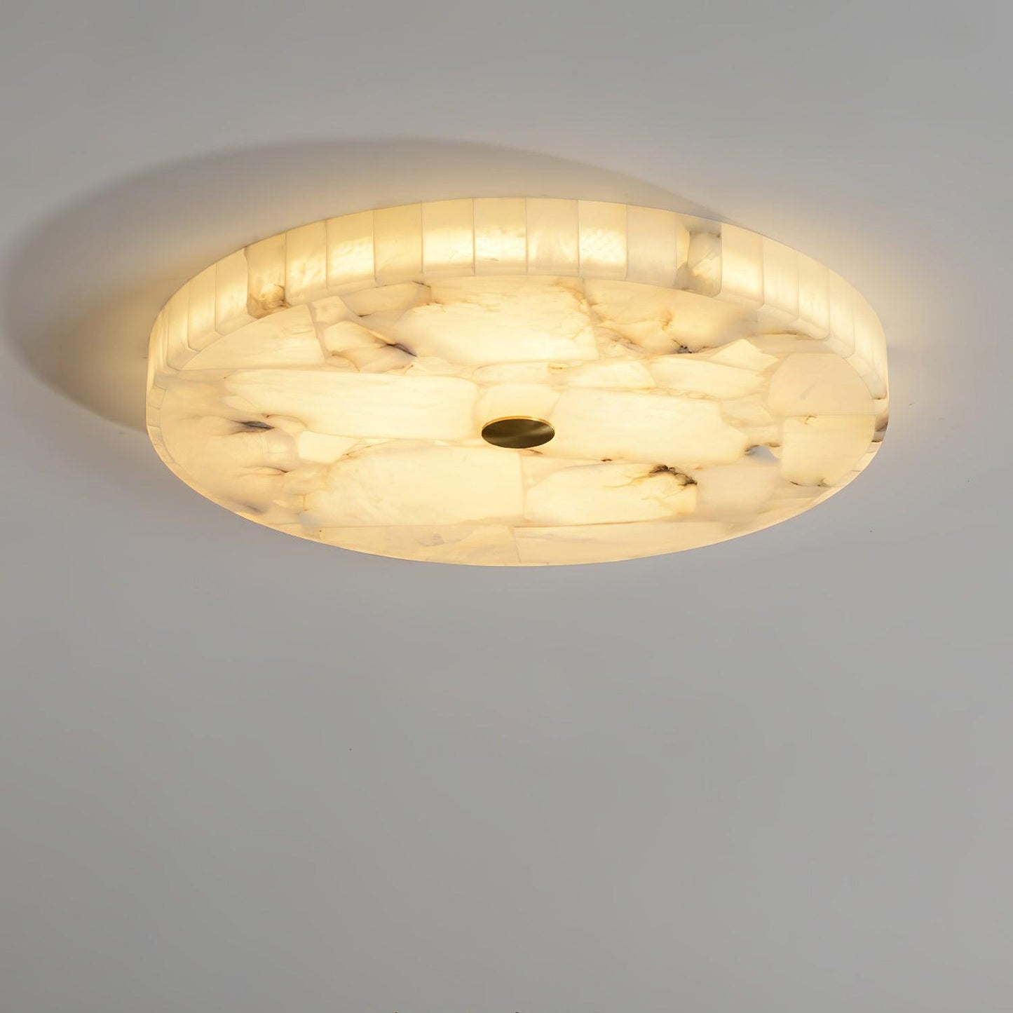 Vellora - Alabaster Flush Ceiling Light