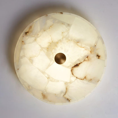 Vellora - Alabaster Flush Ceiling Light