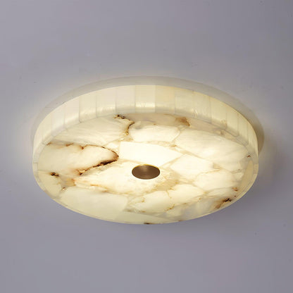 Vellora - Alabaster Flush Ceiling Light