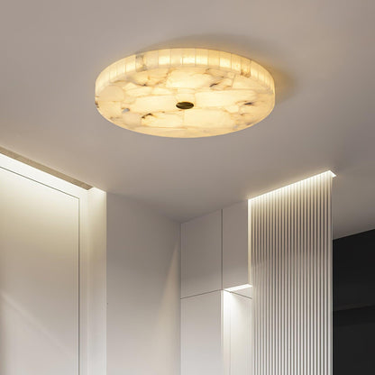 Vellora - Alabaster Flush Ceiling Light