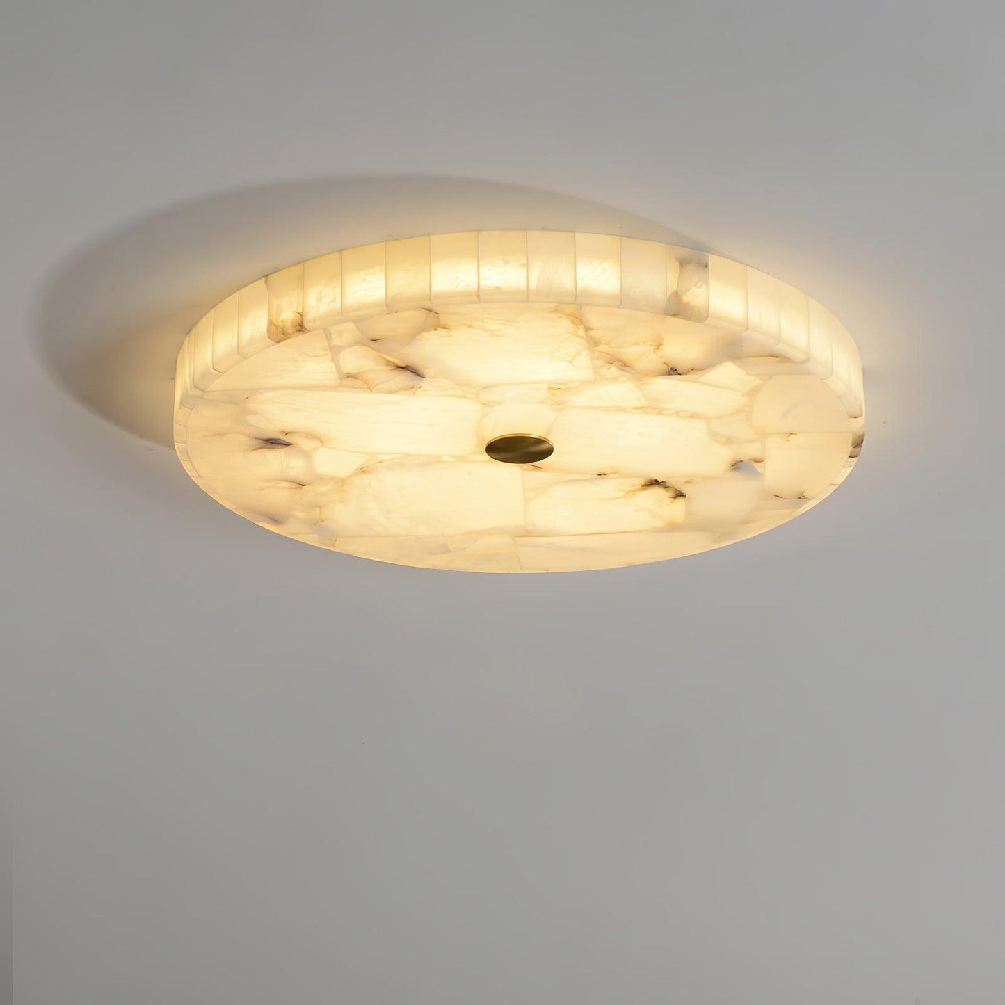 Vellora - Alabaster Flush Ceiling Light