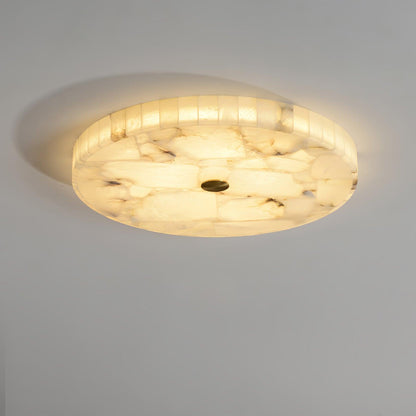 Vellora - Alabaster Flush Ceiling Light
