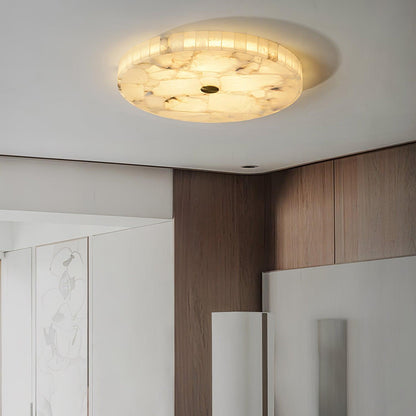 Vellora - Alabaster Flush Ceiling Light