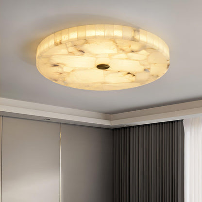 Vellora - Alabaster Flush Ceiling Light
