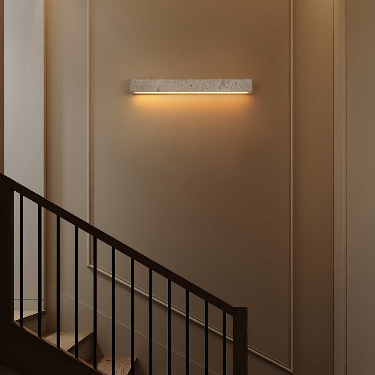 Toraya – Travertine Strip Wall Sconce
