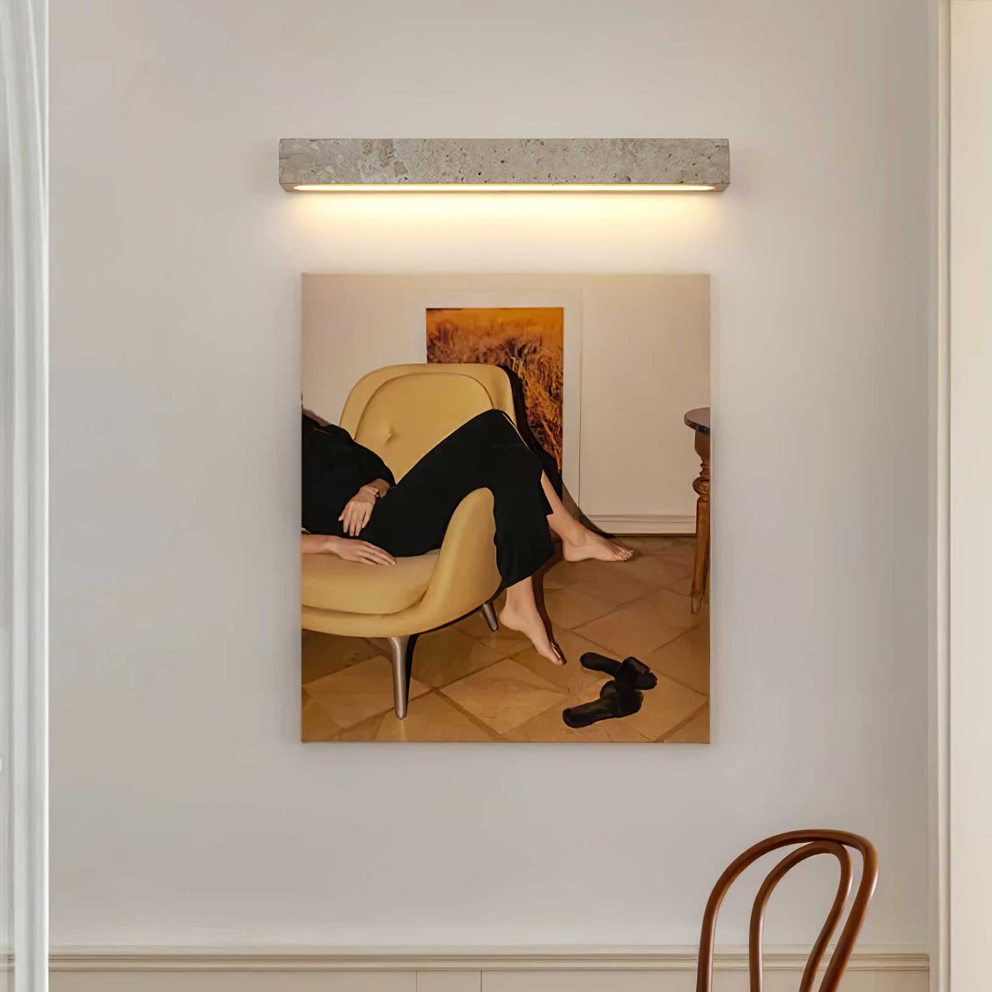 Toraya – Travertine Strip Wall Sconce
