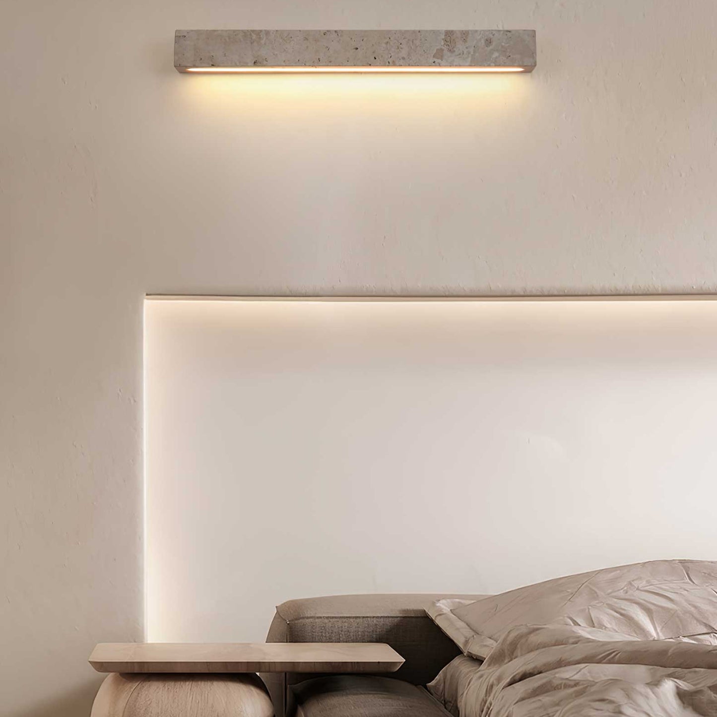 Toraya – Travertine Strip Wall Sconce
