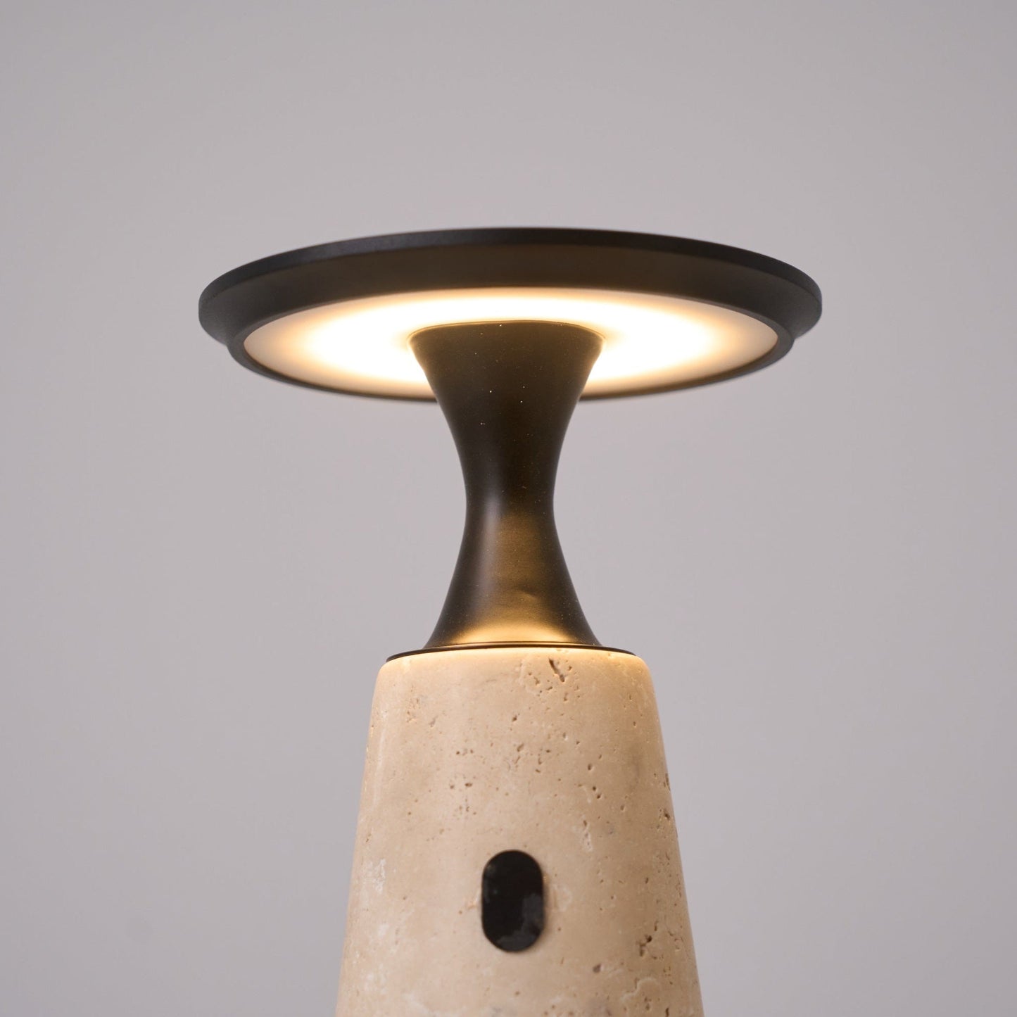 Strava - Travertine Stone Rechargeable Table Lamp