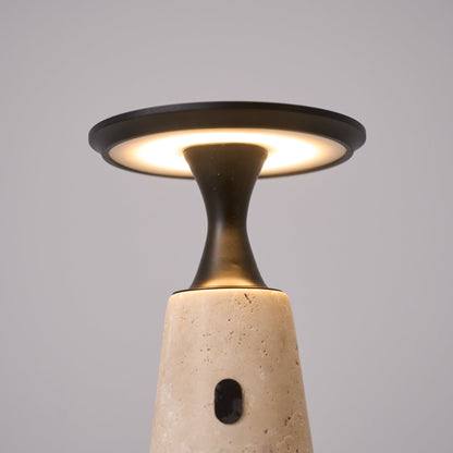 Strava - Travertine Stone Rechargeable Table Lamp