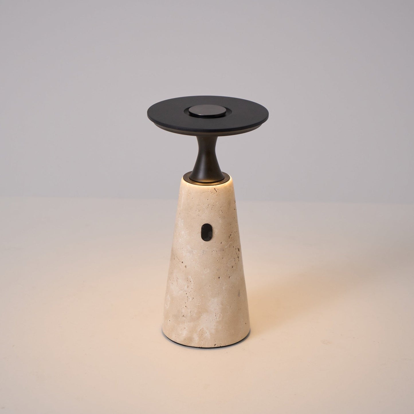 Strava - Travertine Stone Rechargeable Table Lamp