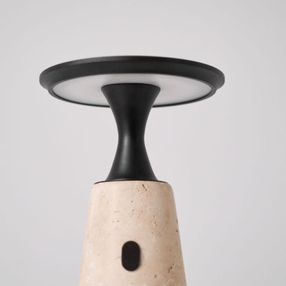 Strava - Travertine Stone Rechargeable Table Lamp