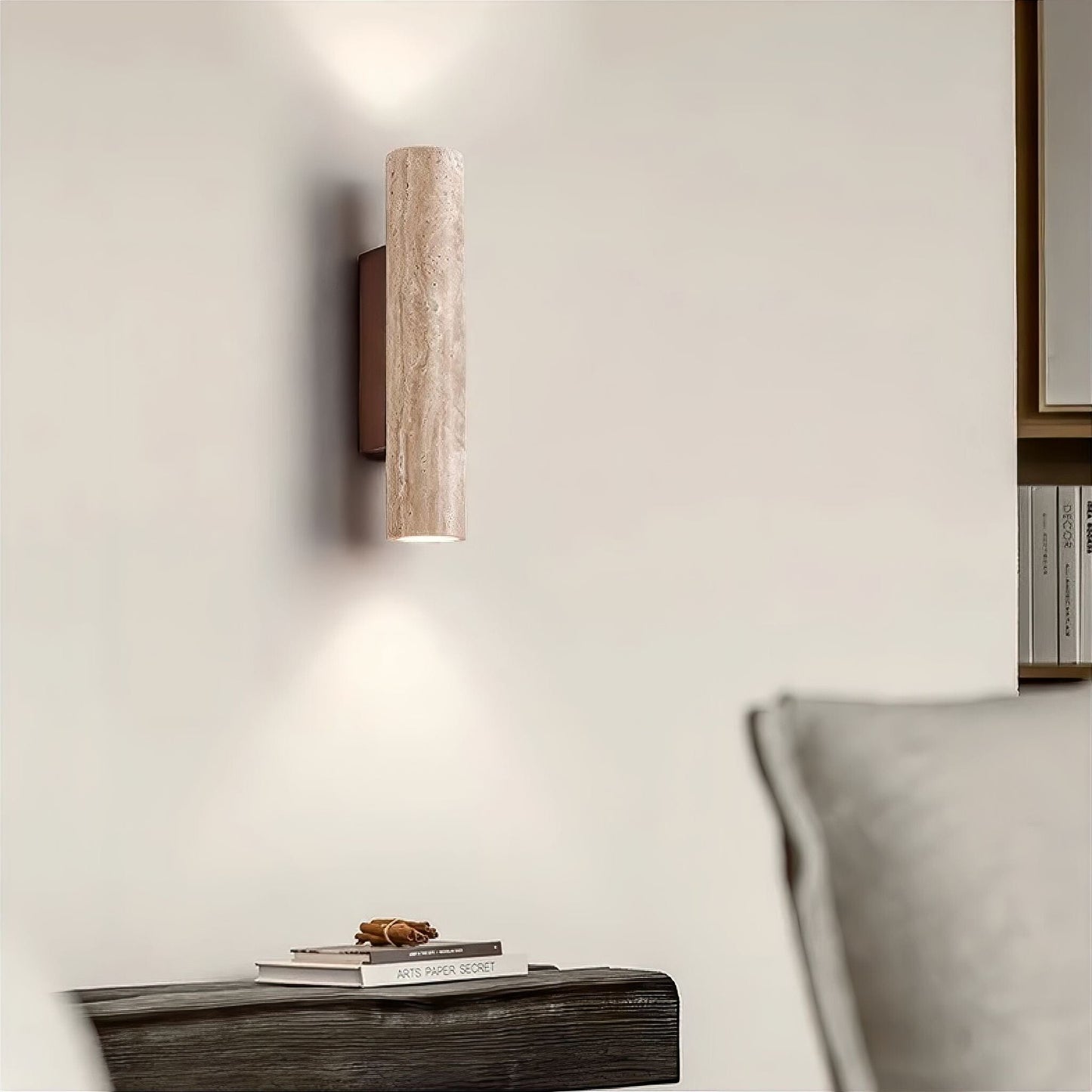 Marbelle – Travertine Stone Wall Sconce